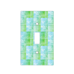 Mother of Pearl Blue  Light Switch Cover
