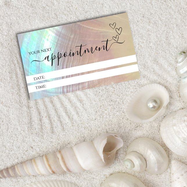 Mother of Pearl Business Appointment Cards (Creator Uploaded)