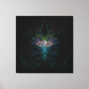 Mother of Pearl Butterfly Angel Mardi Gras Mask Canvas Print