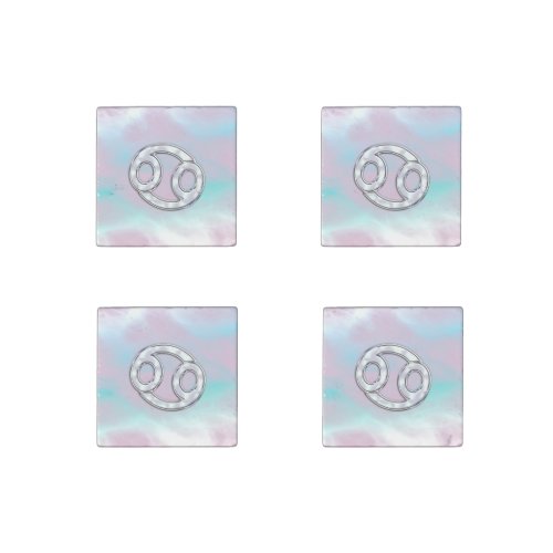 Mother of Pearl Cancer Zodiac Symbol Decor Stone Magnet