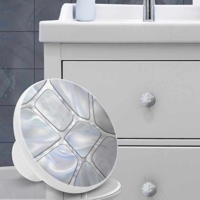 Mother of pearl - Cells Collage N12 Ceramic Knob (Creator Uploaded)