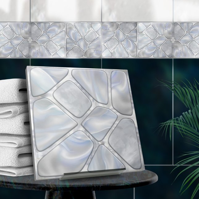 Mother of pearl - Cells Collage N12 Ceramic Tile (Creator Uploaded)