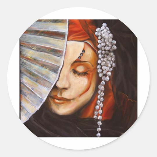 Mother of Pearl Classic Round Sticker