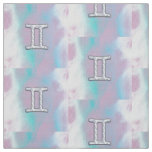 Mother of Pearl Decor Gemini Zodiac Symbol Fabric