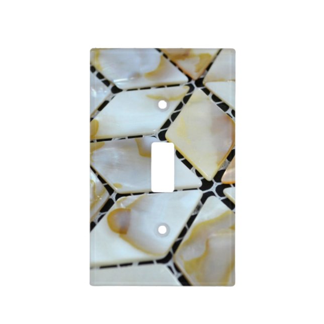 Mother of Pearl Design Light Switch Cover (Front)