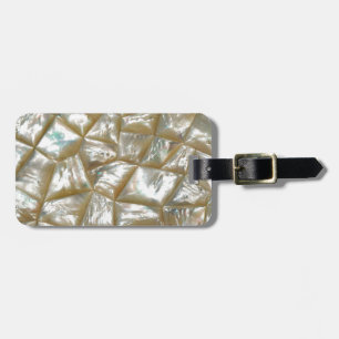 Mother of Pearl Design Luggage Tag