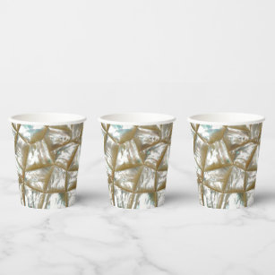 Mother of Pearl Design Paper Cups
