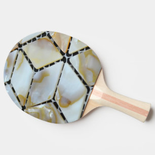Mother of Pearl Design Ping Pong Paddle