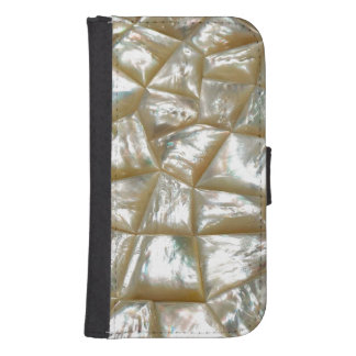 Mother of Pearl Design Galaxy S4 Wallet Case