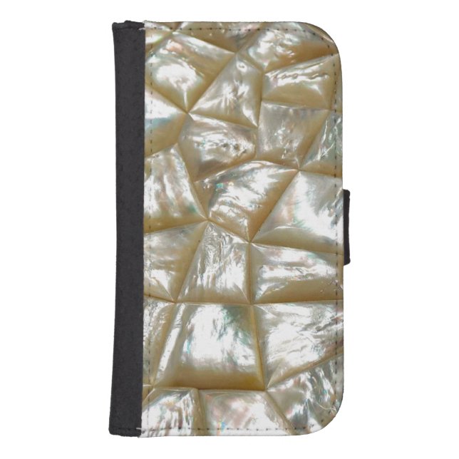 Mother of Pearl Design Samsung Galaxy Wallet Case (Front)