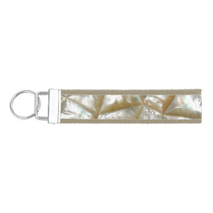 Mother of Pearl Design Wrist Keychain