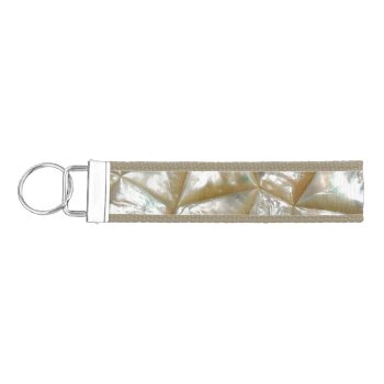 Mother Of Pearl Design Wrist Keychain by kahmier at Zazzle