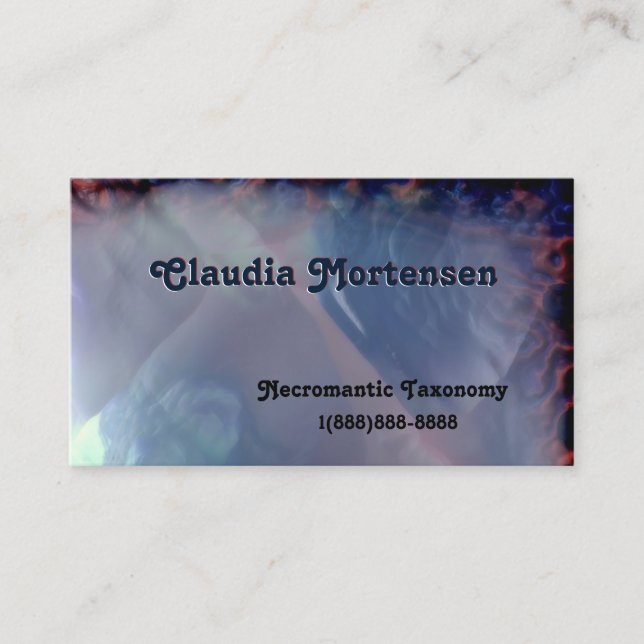 Mother of Pearl Effect Biz Cards (Front)