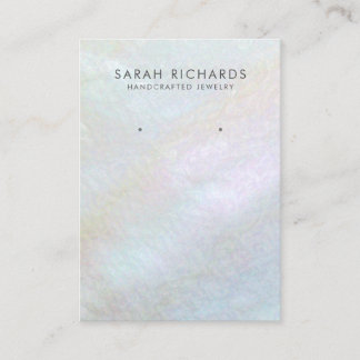 Mother of Pearl Elegant Earring Display Business Card
