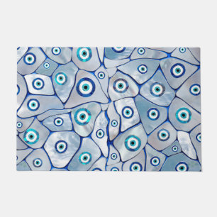 Mother of pearl Evil Eye Pattern Doormat