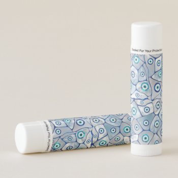 Mother Of Pearl Evil Eye Pattern Lip Balm by LoveMalinois at Zazzle