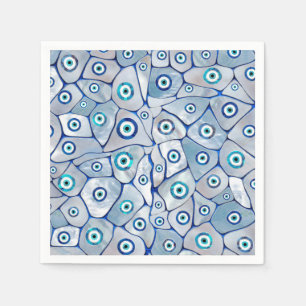 Mother of pearl Evil Eye Pattern Napkins