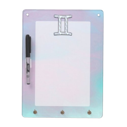 Mother of Pearl Gemini Zodiac Symbol Dry_Erase Board