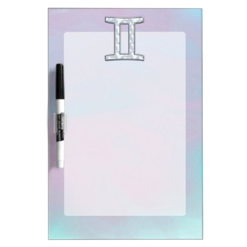 Mother of Pearl Gemini Zodiac Symbol Dry_Erase Board