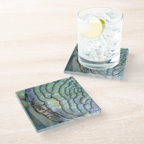 Mother of Pearl Glass Coaster