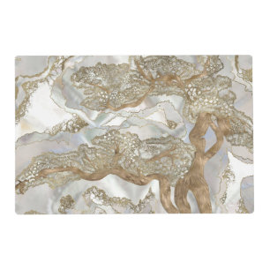 Mother of pearl Golden Tree Placemat