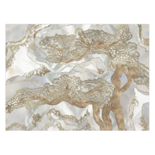 Mother of pearl Golden Tree Tablecloth