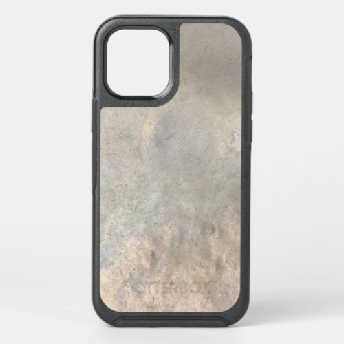 Mother of pearl grey cream tan distressed texture  OtterBox symmetry iPhone 12 pro case