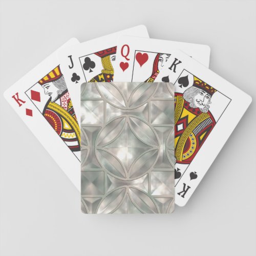 Mother of Pearl Imitation Poker Cards