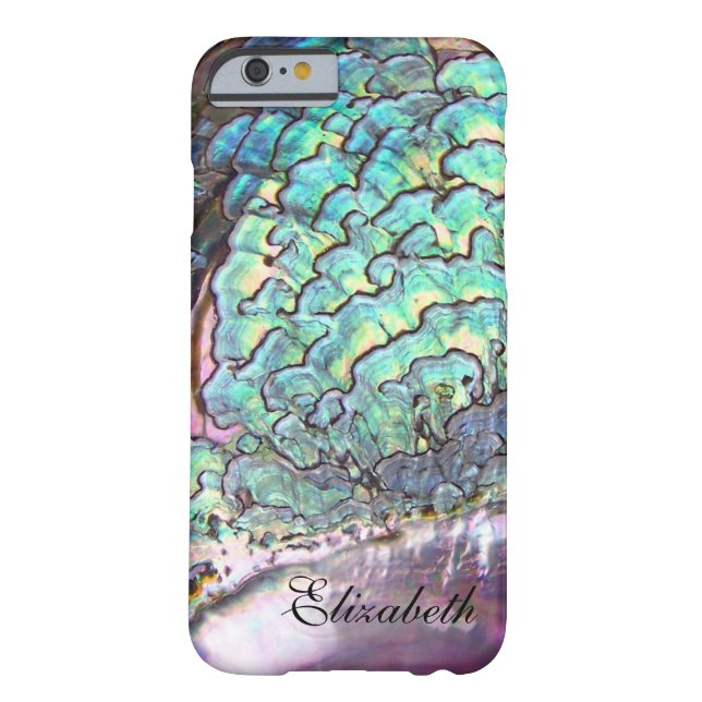 Mother-of-pearl Iridescent Jewel Personalized Case (Back)