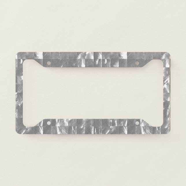 Mother of Pearl License Plate Frame (Front)