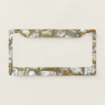 Mother Of Pearl Look License Plate Frame at Zazzle