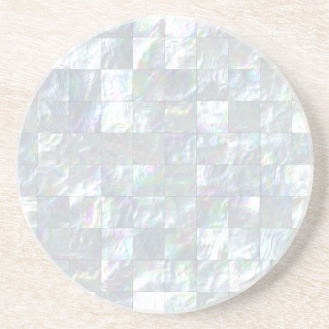 Mother Of Pearl Mosaic Coaster (Front)