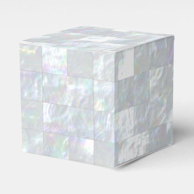 Mother Of Pearl Mosaic Favor Boxes (Front Side)