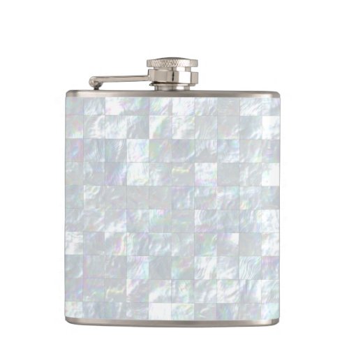 Mother Of Pearl Mosaic Flask