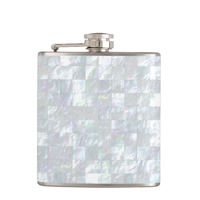 Mother Of Pearl Mosaic Flask (Front)