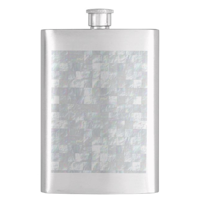 Mother Of Pearl Mosaic Flask (Front)