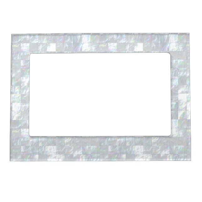 Mother Of Pearl Mosaic Magnetic Photo Frame (Front)