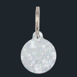 Mother Of Pearl Mosaic Pet ID Tag<br><div class="desc">The image of a beautiful mother of pearl mosaic makes this case a special gift. You can personalize it with a name.</div>