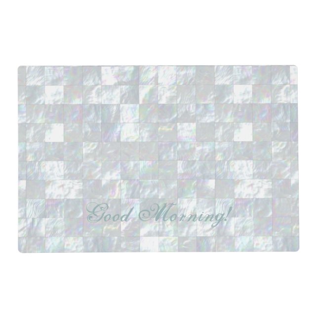 Mother Of Pearl Mosaic Placemat (Front)