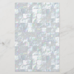 Mother Of Pearl Mosaic Stationery