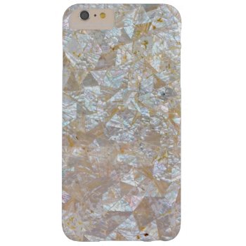 Mother Of Pearl Pink White Triangle Tiled Barely There Iphone 6 Plus Case by CustomizedCreationz at Zazzle
