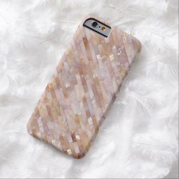 Mother Of Pearl Print Pink Tiled Diagonal Look Barely There Iphone 6 Case by CustomizedCreationz at Zazzle