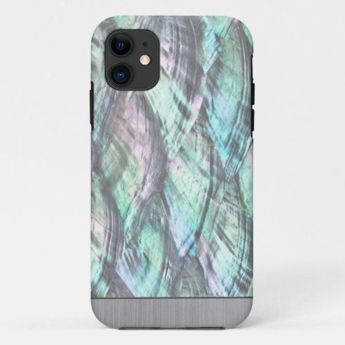 MOTHER OF PEARL Red Abalone Print iPhone 55S Case