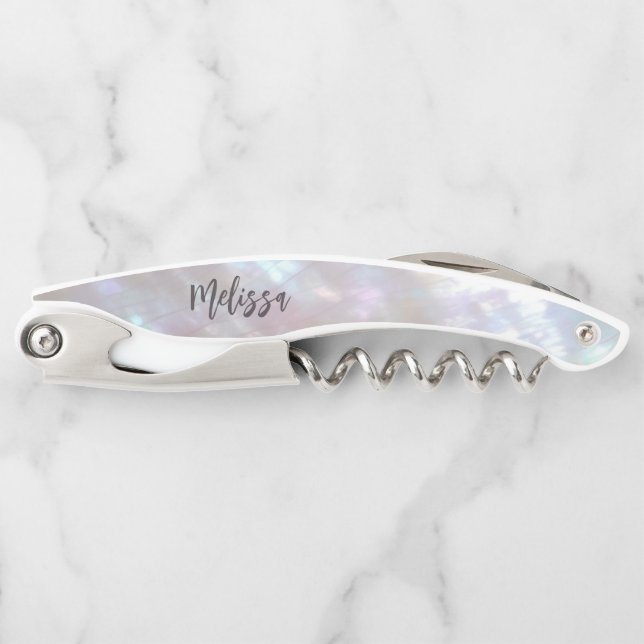 Mother-of-pearl Shimmering Waiter's Corkscrew (Front)