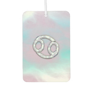 Mother of Pearl Style Cancer Zodiac Symbol Car Air Freshener