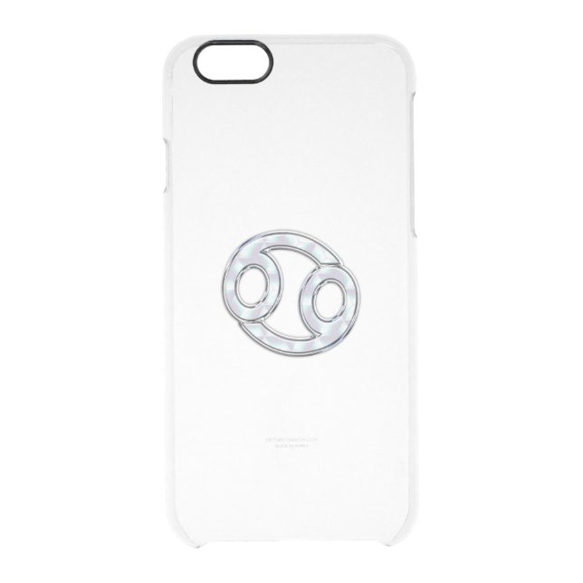 Mother of Pearl Style Cancer Zodiac Uncommon iPhone Case (Back)