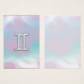 Mother of Pearl Style Gemini Zodiac Sign (Front & Back)