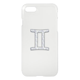 Mother of Pearl Style Gemini Zodiac Sign iPhone SE/8/7 Case