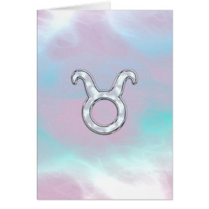 Mother of Pearl Taurus Zodiac Astrology Cards
