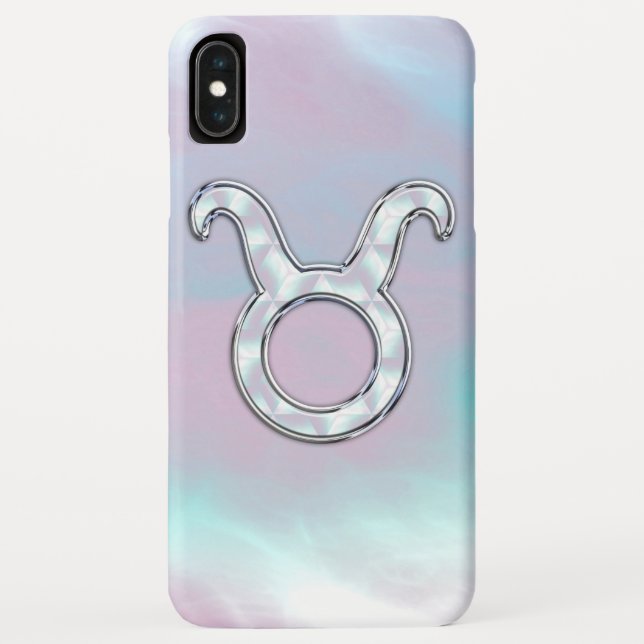Mother of Pearl Taurus Zodiac Astrology Case-Mate iPhone Case (Back)